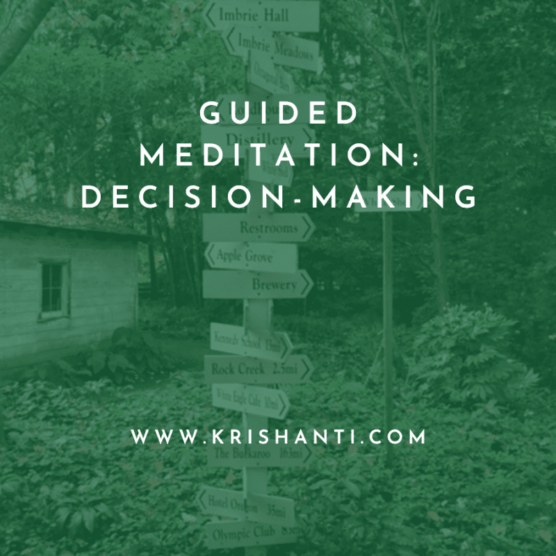 Guided Meditation for Decision Making